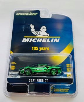 GREEN28160-FVERT - FORD GT 2021 verde 135° Anniversario MICHELIN in blister