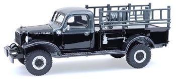 GREEN28170-C - DODGE Power Wagon Fire Department del 1946 nera della serie BLACK BANDIT in blister