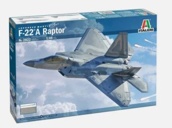 ITA2822 - Aereo da caccia LOCKHEED Martin F-22 A Raptor da assemblare e dipingere