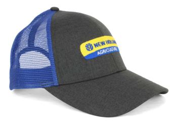 288278 - Cappellino grigio NEW HOLLAND con retro in rete blu