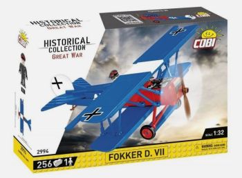 COB2994 - Aereo militare FOOKER D. VII - 256 parti