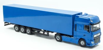 HOL2-076000BLEU - DAF XF 4x2 con rimorchio 3 assi blu