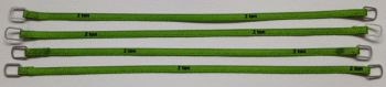 YCC332-5 - Set di 4 cinghie di sollevamento 2 tonnellate di 12 cm di colore verde