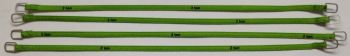 YCC332-6 - Set di 4 cinghie di sollevamento 2 Tonnellate di 14 cm "Verde"
