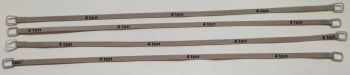 YCC334-5 - Set di 4 cinghie di sollevamento 4 tonnellate di 22 cm grigio