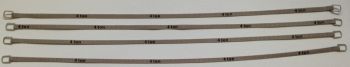 YCC334-6 - Set di 4 cinghie di sollevamento 4 tonnellate di 26 cm grigio