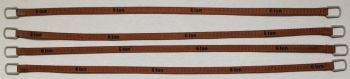 YCC336-3 - Set di 4 cinghie di sollevamento 6 Tonnellate di 16 cm Marrone scuro
