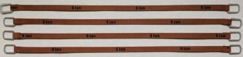 YCC336-5 - Set di 4 cinghie di sollevamento 6 Tonnellate di 24 cm "Marrone scuro"