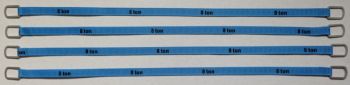 YCC337-5 - Set di 4 cinghie di sollevamento 8 tonnellate di 26 cm blu