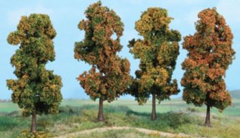 HEK2002 - Set di 4 alberi autunnali 11 cm