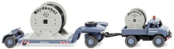 WIK050202 - UNIMOG U406 con vassoio 2 assi Blu NORDKABEL