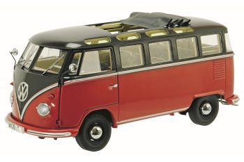 SCH284 - VOLKSWAGEN T1 Samba "Red and Black" Limitato a 1500 Ex Scala: 1/18