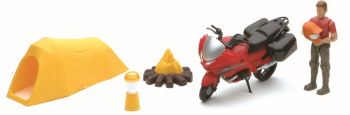 NEW37155B - Scatola con un personaggio; una moto e accessori Scala: 1/18
