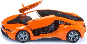 SIK2348 - Auto sportiva arancione e nera - BMW i8 LCI