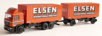 AWM70361 - MAN F 2000 6x4 Carrier Con Rimorchio 2 Assi "Elsen" 1/87