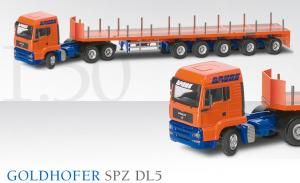 CON66146/01 - Autocarro MAN TGA L37 3 assi semi pianale 5 assi GOLDHOFER SPZ DL5