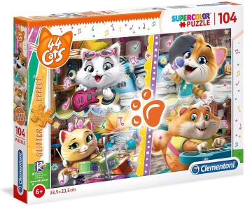 CLE27539 - Puzzle 104 Pezzi 44 GATTI