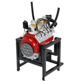 PHT28010M - Motore a testa piatta FORD V8 rosso