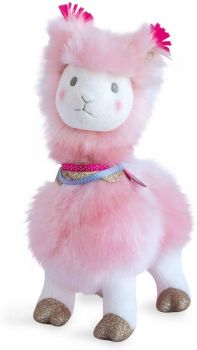 HO2802 - Lama rosa di peluche 30 cm