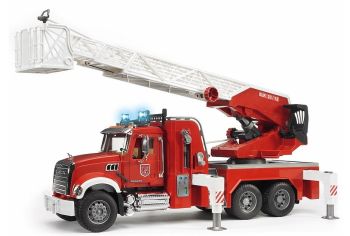 BRU2821 - Autopompa MACK in granito con scala e pompa dell'acqua
