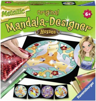 RAV297610 - Cavalli metallici di design mandala