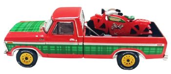 GREEN30564-E - Ford F-250 rosso del 1978, appartenente alla collezione natalizia del 2025, ancora nella sua confezione originale.