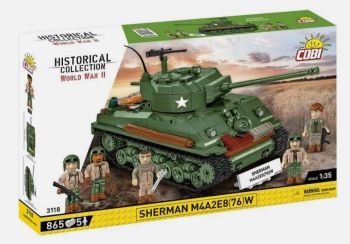 COB3118 - Carro armato SHERMAN M4A2E8(76)W - 865 parti