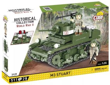 COB3129 - Carro armato M3 Stuart - 2 in 1 - 511 pezzi