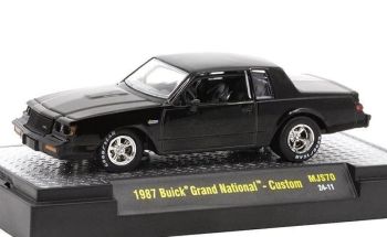 M2M-31500-MJS70 - BUICK Grand National - Custom 1987 Nero BUICK TURBOCHARGED in blister