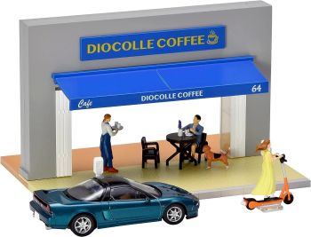 TOM324768 - Caffè in terrazza con una Honda NSX blu e accessori
