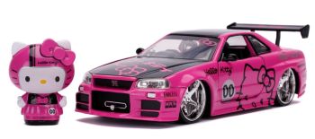 JAD33002 - NISSAN Skyline GT-R (R34) con figura HELLO KITTY 2002