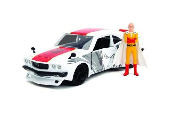 JAD33688 - MAZDA RX-3 1974 con figura de Saitama ONE PUNCH MAN