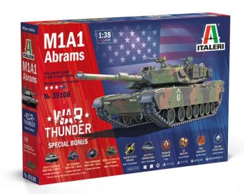 ITA35108 - Carro armato WAR THUNDER - M1A1 Abrams da assemblare e dipingere