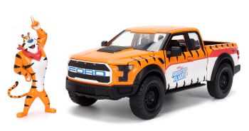 JAD35470 - FORD F-150 Raptor 2017 arancione con figurina Tony KELLOGG'S