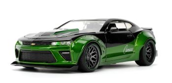 JAD35497 - CHEVROLET Camaro SS 2016 nera e verde - PINK SLIPS