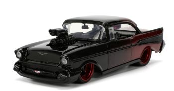 JAD35528 - CHEVROLET Bel Air 1957 nero e rosso - PINK SLIPS