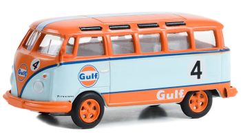 GREEN36070-B - VOLKSWAGEN Samba bus 1964 GULF della serie CLUB VEE-DUB in blister