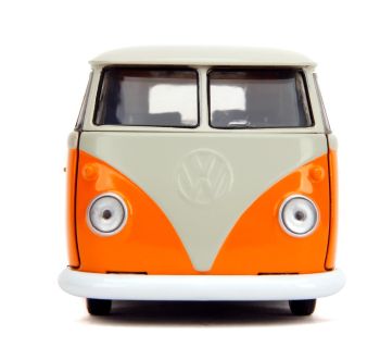 JAD36144 - 1961 VOLKSWAGEN Bus Arancione e Beige DISNEY Stitch