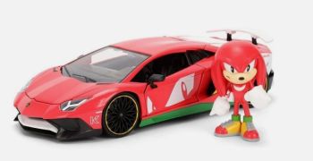 JAD36264 - LAMBORGHINI Aventador SV con figurina KNUCKLES - SONIC