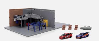 JAD36403 - Garage Diorama con 2 veicoli FAST AND FURIOUS