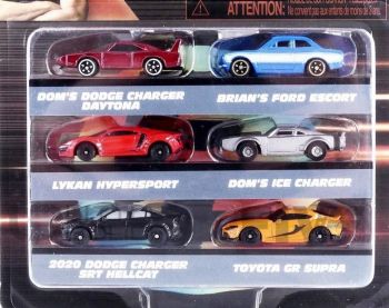 JAD36680 - Pacchetto da 6 auto di FAST & FURIOUS