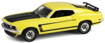 GREEN37320-B - FORD Mustang Boss 302 1969 gialla della serie BARRETT JACKSON (in blister)