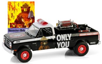 GREEN38070-E - DODGE Ram D250 1987 con equipaggiamento antincendio della serie SMOKEY BEAR in blister