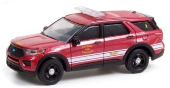 GREEN30257 - Confezione blister 2020 dei vigili del fuoco di Detroit dell'intercettore della polizia FORD