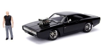 JAD30737 - Caricabatterie DODGE Street nero 1970 FAST & FURIOUS con figura