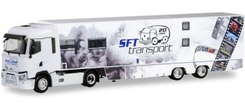 HER311243 - RENAULT T 4x2 con rimorchio a pianale ribassato 2 assi SFT Transport