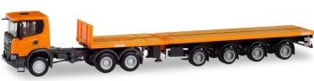 HER311403 - SCANIA CG 6x4 con rimorchio estensibile Nooteboom 3 Assi