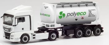 HER311694 - MAN TGX XLX 4x2 con semirimorchio cisterna per container a 3 assi POLYECO