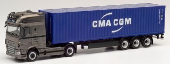 HER312042 - DAF XF SSC 4x2 HÖLZEL con portacontainer e container CMA/CGM da 40 piedi