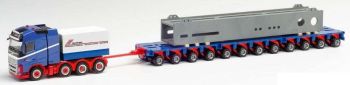 HER312158 - VOLVO FH 16 Globtrotter 8x4 con pianale a 12 assi e carico RIWATRANS